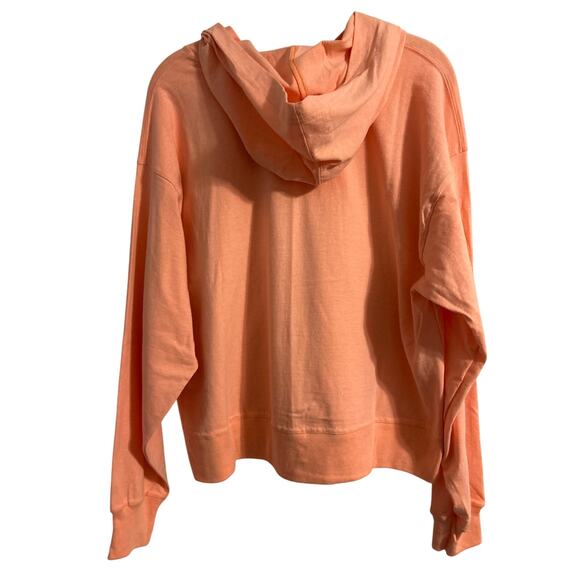 Champion Women’s Hooded Sweatshirt Size Large Peach with Colorful Logo NWT - Picture 2 of 6